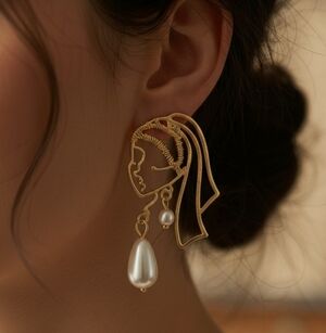 Lady with Pearl Earrings